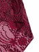 [Pre-Sale] Deep Red 1920s Lace Floral Dress With Necklace