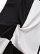 1960s Black And White Color Block Dress