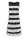 [Pre-Sale] Black & White 1960s Layered Ruffled Polka Dot Dress