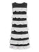 [Pre-Sale] Black & White 1960s Layered Ruffled Polka Dot Dress