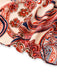 Brick Red 1970s One-Shoulder Bohemian Floral Romper