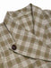 [Pre-Sale] Pea Green 1960s Lapel Buttoned Tartan Dress