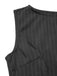 Dark Grey 1960s Pinstripe Beltd Pencil dress