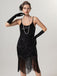 1920s Spaghetti Straps Sequined Tassel Flapper Dress