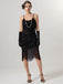 1920s Spaghetti Straps Sequined Tassel Flapper Dress
