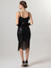 1920s Spaghetti Straps Sequined Tassel Flapper Dress