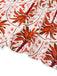 Red 1970s Lapel V-Neck Tropical Plants Dress