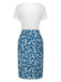 [Pre-Sale] 1960s Square Neck Tie Top & Ruched Pencil Skirt