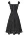[Pre-Sale] 1940s Square Neck Polka Dot Ruffle Dress