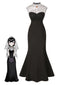 [Pre-Sale] Black 1970s Spider Web Gem Hotel Transylvania Dress
