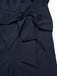 [Pre-Sale] Blue 1940s Solid Ruched Twisted Sleeveless Jumpsuit