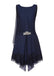 [Pre-Sale] Blue 1920s Lace Patchwork Rhinestone Dress