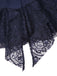 [Pre-Sale] Blue 1920s Lace Patchwork Rhinestone Dress