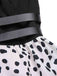 [Pre-Sale] Red 1970s Irregular Contrast Halter Dalmatian Dress