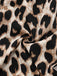 Black 1950s Leopard Square Neck Romper