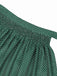 3PCS Green 1950s Keyhole Lace Top & Square Neck Dress
