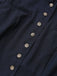 Black 1950s Stand Collar Long Sleeve Jacket