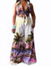 2PCS 1950s Tropical Style Halter Top & Pants