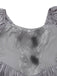 Gray 1950s Ghost Bride Zombie Tutu Dress