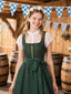 [Pre-Sale] 2PCS 1950s Oktoberfest Crop Top & Plaids Floral Dress With Apron