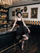 [Pre-Sale] Black 1950s Halloween Skeleton Hand Spiderweb Rose Dress