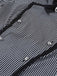 Gray 1930s Vertical Striped Puff Sleeve Ruffled Blouse