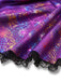 Purple 1970s Halloween Spider Web Witch Lace-Up Dress With Hat