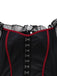 Red 1980s Halloween Mesh Red Riding Hood Dress & Embroidered Cape