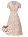 [Pre-Sale] Pure Cotton 1940s Puff Sleeves Ditsy Floral Dress