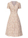 [Pre-Sale] Pure Cotton 1940s Puff Sleeves Ditsy Floral Dress