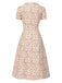 [Pre-Sale] Pure Cotton 1940s Puff Sleeves Ditsy Floral Dress