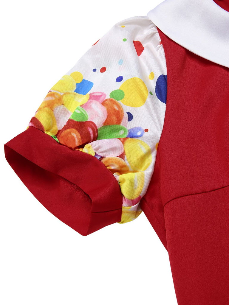 [Pre-Sale] Colorful 1950s Candy Gumball Machine Bubble Dress