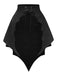[Pre-Sale] 2PCS Black 1950s Gothic Bat Romper & High-Low Cover-Up