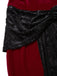 [Pre-Sale] 2PCS Red & Black 1930s Velvet Bandeau Fishtail Dress & Cape