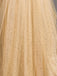 Gold 1930s Sequined V-Neck Mesh Spaghetti Strap Dress