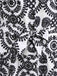 Black 1940s Lapel Tie-Waist Floral Sleeveless Dress