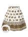 [Pre-Sale] Brown 1940s Elephant Tribal Print A-Line Skirt