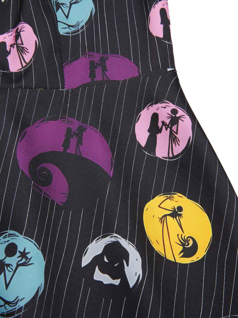 [Pre-Sale] Black 1950s Off-Shoulder Irregular Hem Jack & Sally Dress