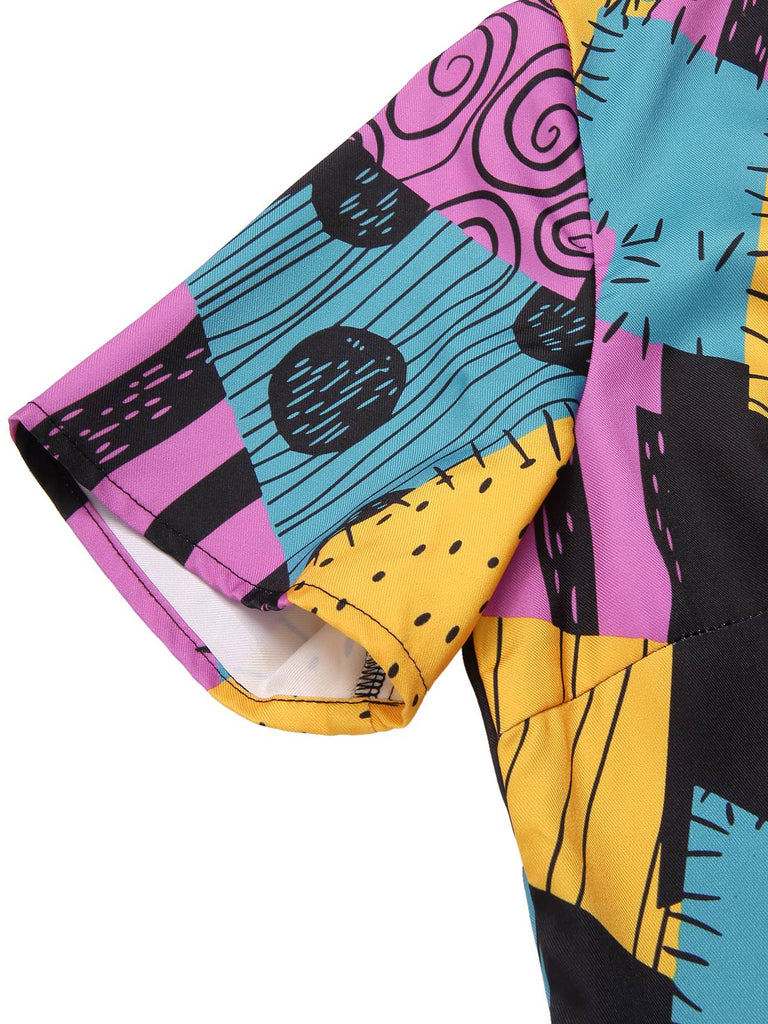 [Pre-Sale] Multicolor 1940s Nightmare Before Christmas Sally Jumpsuit