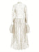 [Pre-Sale] White 1980s Gigot Sleeve Victorian Lace Dress