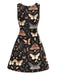 [Pre-Sale] Black 1960s Witch Moth Butterfly A-Line Dress