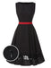 [Pre-Sale] Black 1950s Contrast Lace Patchwork Boat Neck Dress