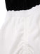 [Pre-Sale] White 1950s Velvet Lace Halter Bow Ruched Princess Dress