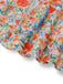 Multicolor 1950s Floral V-Neck Lantern Sleeve Belted Dress
