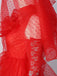 Red 1950s Halloween Ghost Bride Dots Dress Set