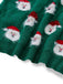 Green 1960s Christmas Santa Claus Sweater Dress