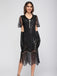 1920s Scoop Neck Sequin Tassels Charleston Dress