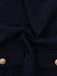 [Pre-Sale] 2PCS Blue & White 1950s Multi-Pocket Top & Pleated Skirt