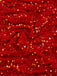 [Pre-Sale] Red 1960s Strapless Pearl Sequin Ruched Bodycon Dress