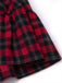 [Pre-Sale] Red 1940s Scottish Plaid Velvet Patchwork Ruffled Dress